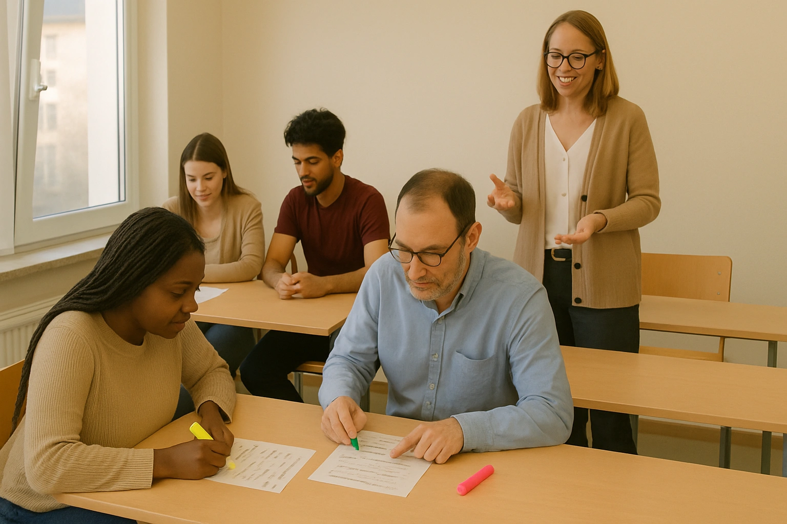 کاور GranTeach EKT؛ تمرین ترنسکریپشن و برچسب‌گذاری O A S Stress در کلاس لیسنینگ