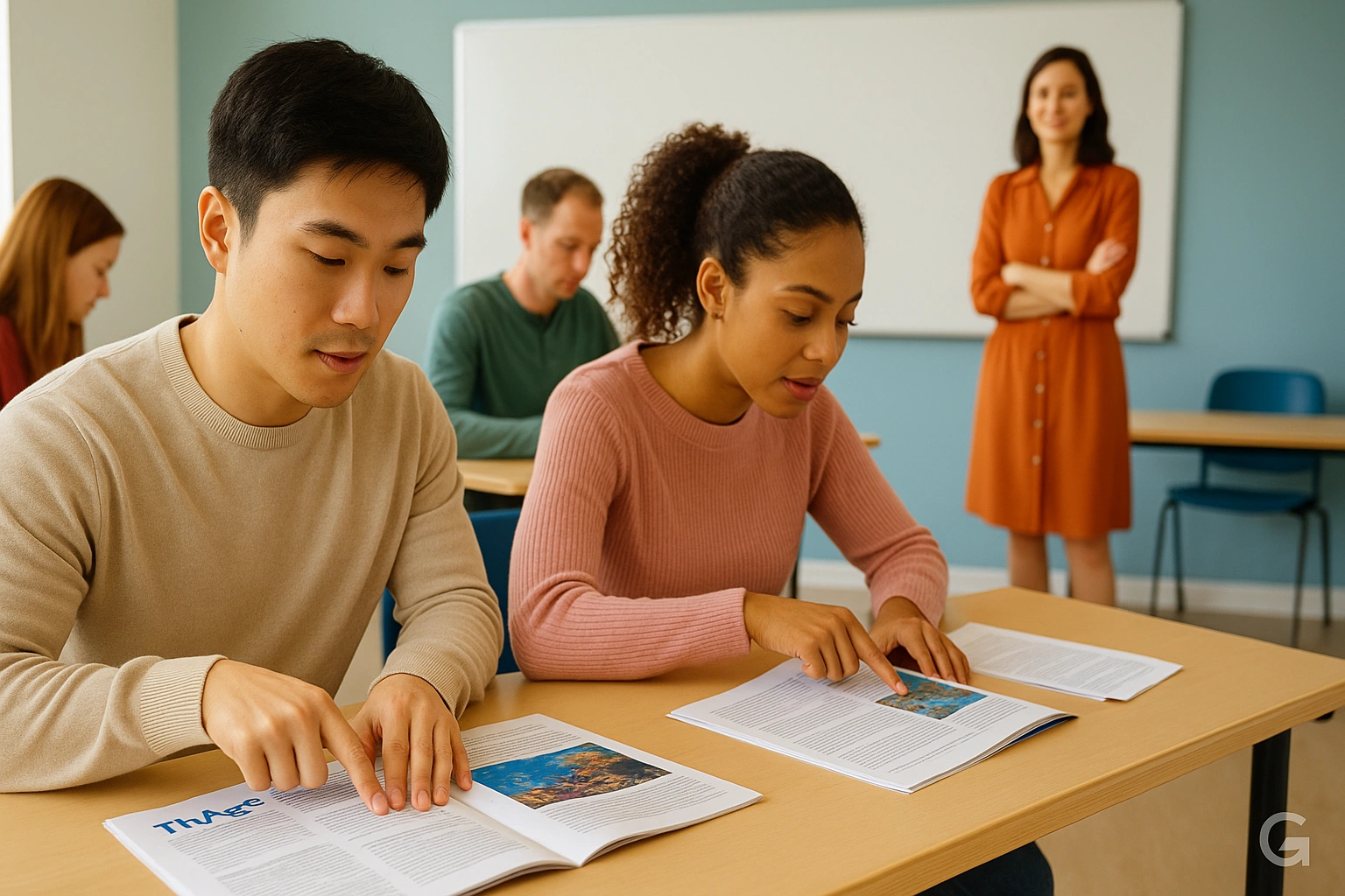 تکنیک Skimming در یک کلاس زبان