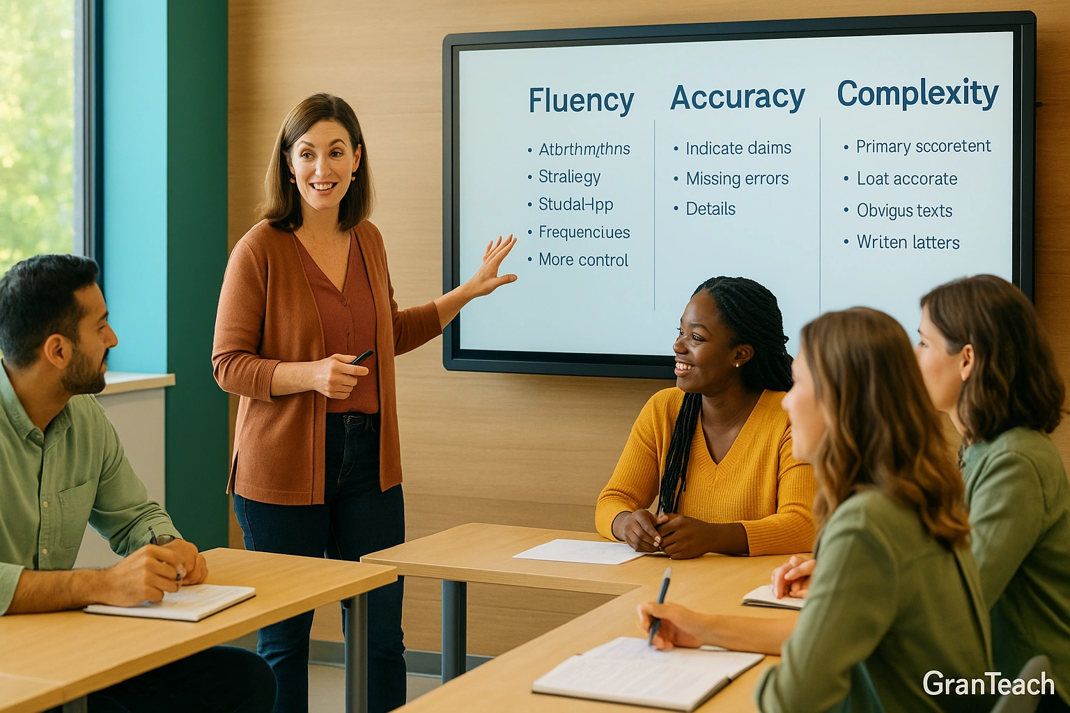 fluency accuracy complexity rubric در کلاس اسپیکینگ