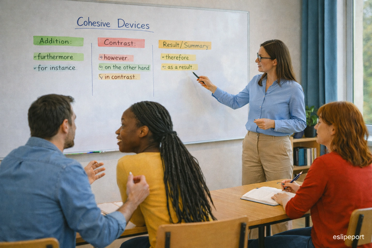 cohesive devices در آموزش رایتینگ