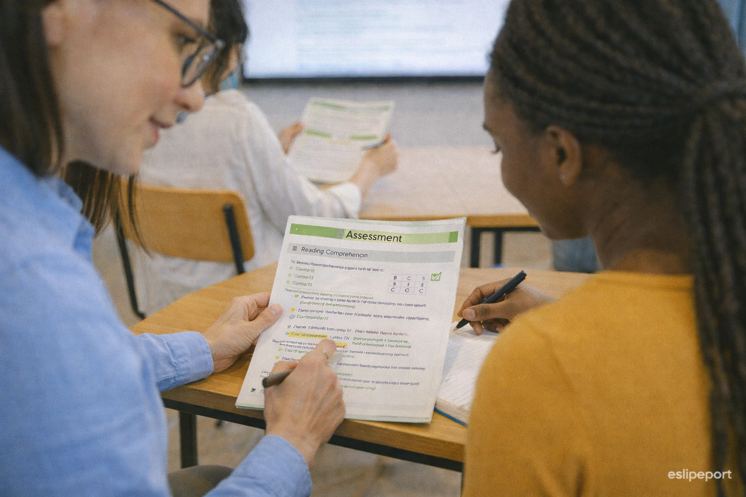 ارزیابی ریدینگ در کلاس زبان