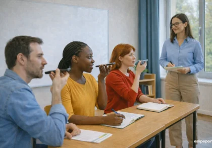 ضبط صدا در کلاس اسپیکینگ برای خودارزیابی