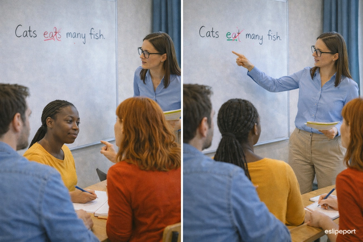 before after sentence structure teaching